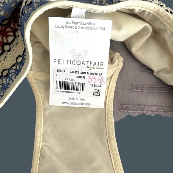 BECCA SWIM DRIFTWOOD BIKINI BOTTOM 934427 MULTI Large - Picture 8 of 9